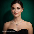 18K Solid Gold Rosaline Lab Grown Diamond High Jewelry Bridal Set