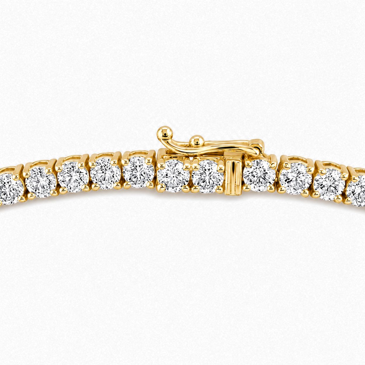 17.5 Carat Tennis Classic Lab Grown Diamond Necklace 18K Gold | 16.5 in ∼ 42.5 cm