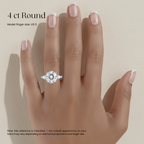 Pear Cut Three-Stone Engagement Ring in Solid Gold⁠