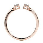 18K Solid Gold Farah 1 Carat Oval Lab Diamond Engagement Ring