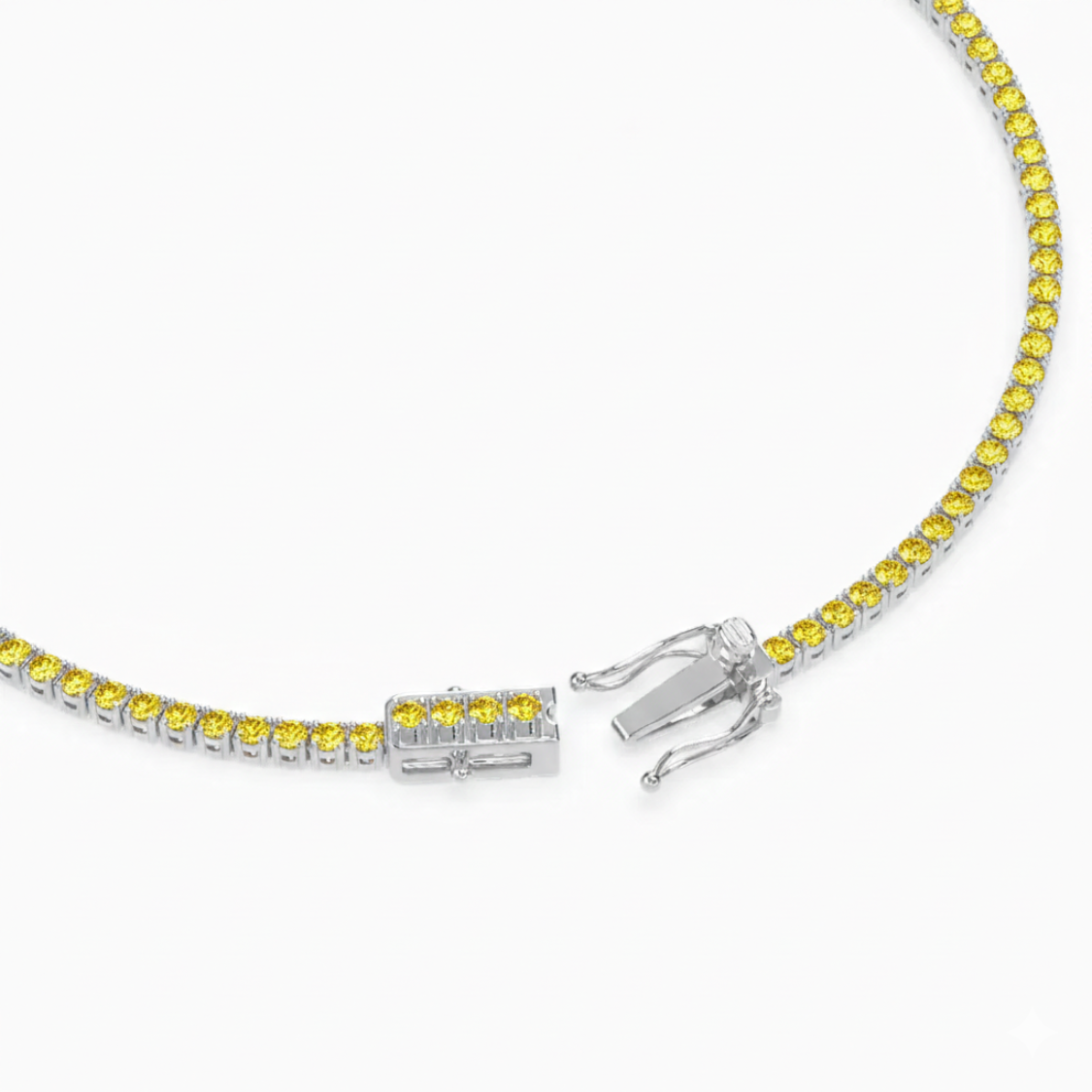 Fancy Yellow Round Tennis Lab Diamond Bracelet (5 ct. tw.) 18K Gold