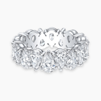 18K Solid Gold Pear North South Lab Diamond Eternity Band