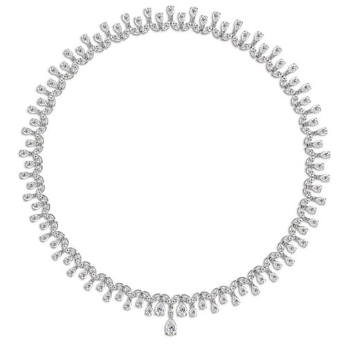 Bridal Pear & Marquise Lab Diamond (23 ct.) Necklace (16 in.) 18K White Gold