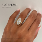 Pear Cut Diamond Solitaire Engagement Ring in Solid Gold⁠