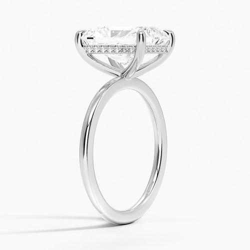 4 Carat Solitaire Lab Grown Diamond Engagement Ring in 18k Gold