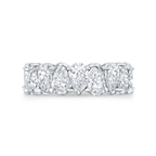 18K Solid Gold Pear North South Lab Diamond Eternity Band
