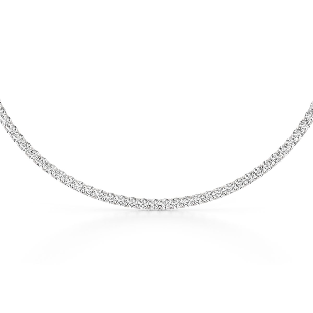 Tennis Chocker Lab Diamond (5 ct.) Necklace (14 in.) 18K White Gold