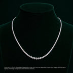 Classic Four-Prong Diamond Tennis Necklace⁠