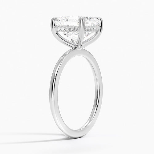 4 Carat Solitaire Lab Grown Diamond Engagement Ring in 18k Gold