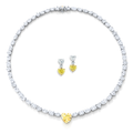 30 Carat Alma High Jewelry Bridal Lab-Grown Diamond Set 18K White Gold