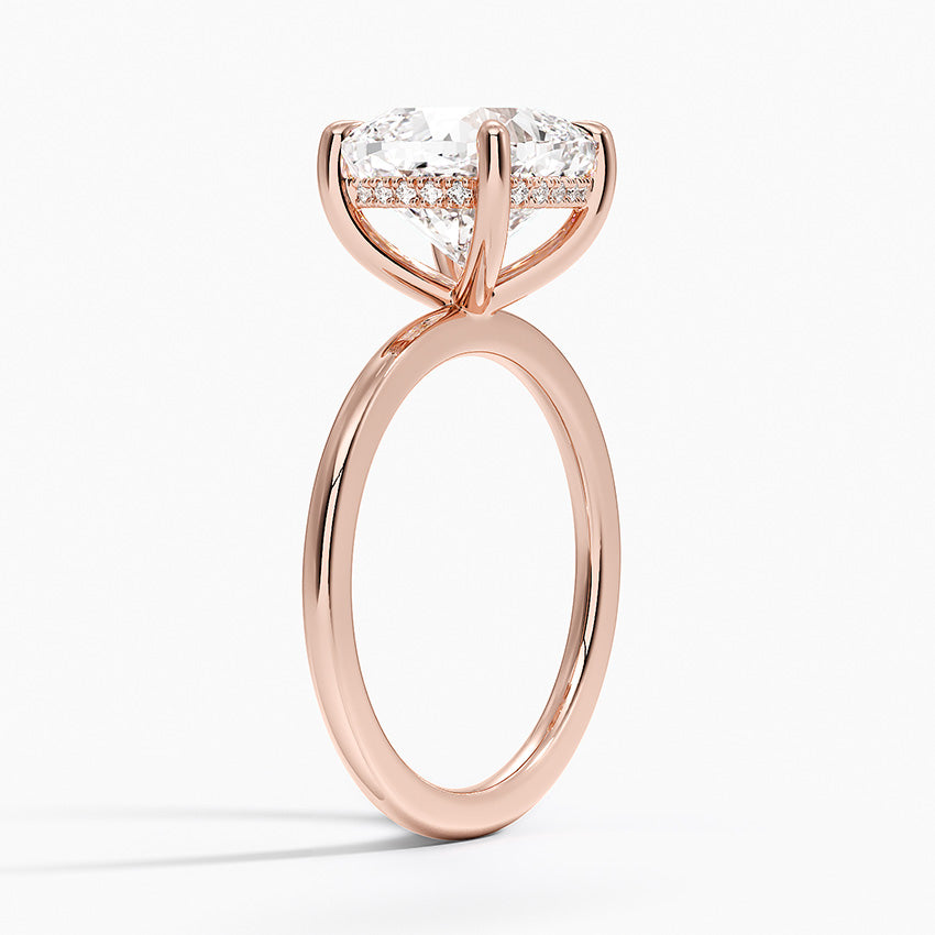 Pear Cut Diamond Solitaire Engagement Ring in Solid Gold⁠