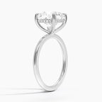 Cushion Cut Diamond Solitaire Engagement Ring in Solid Gold⁠