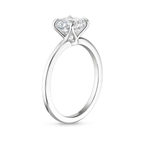 18K Solid Gold Asscher Solitaire Wedding Ring Set