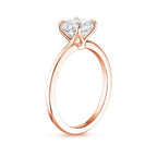 ⁠Radiant Cut Solitaire Ring & Pavé Eternity Band Set⁠
