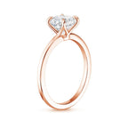 Round Solitaire Engagement Ring & Pavé Eternity Band Set⁠