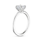 Round Solitaire Engagement Ring & Pavé Eternity Band Set⁠