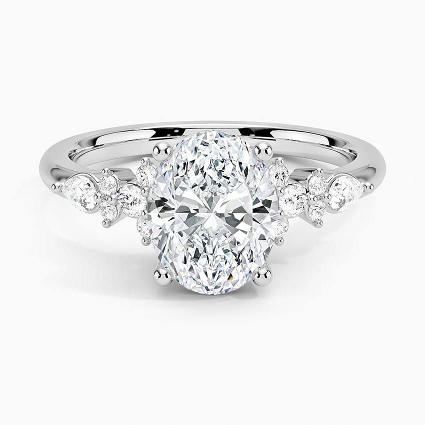 ecomposer-view with diamond shape-oval,ecomposer-size-2-ct, ecomposer-size-2.5-ct, ecomposer-size-3-ct, ecomposer-metal type-white-gold-18k