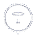 39 Carat Deline High Jewelry Bridal Lab-Grown Diamond Set 18K White Gold