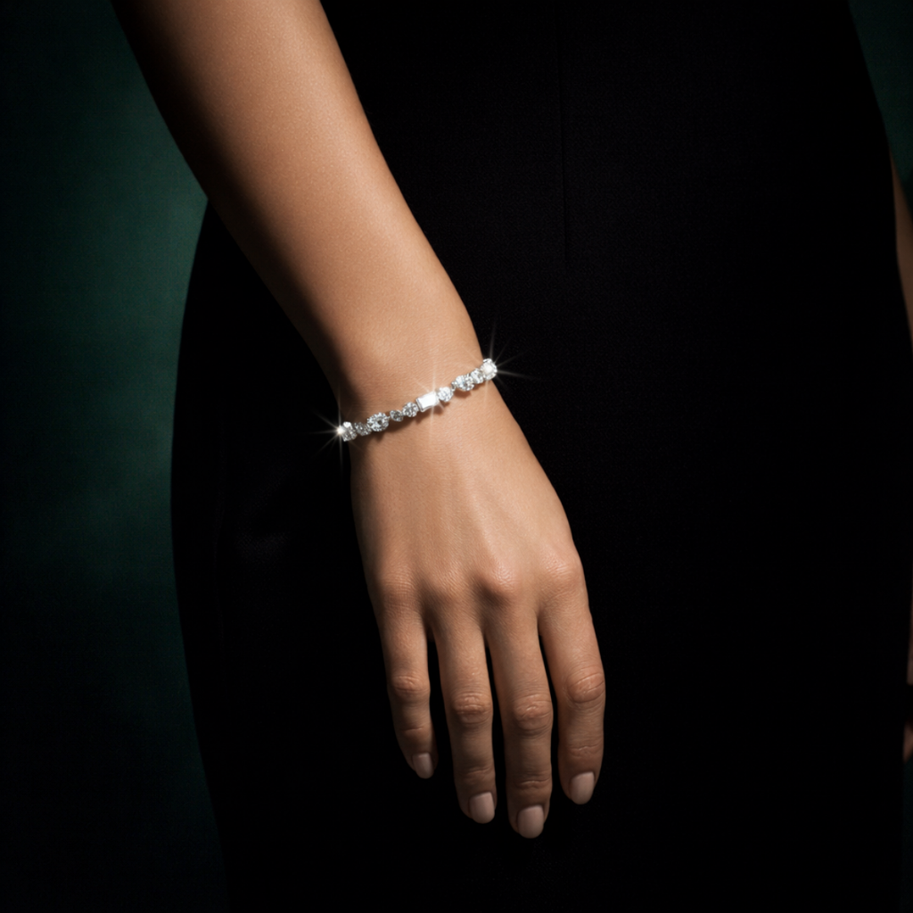 39 Carat Deline High Jewelry Bridal Lab-Grown Diamond Set 18K White Gold