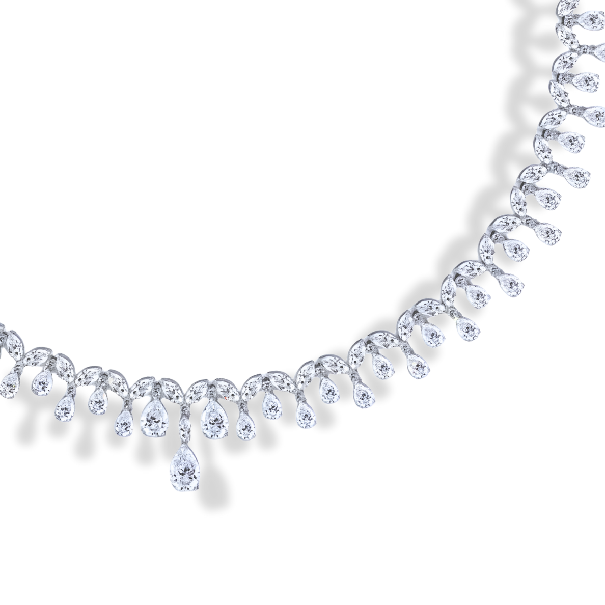 39 Carat Deline High Jewelry Bridal Lab-Grown Diamond Set 18K White Gold
