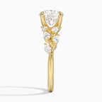 18K Solid Gold Gardenia Signature Lab Diamond Ring