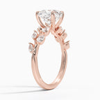 18K Solid Gold Gardenia Signature Lab Diamond Ring