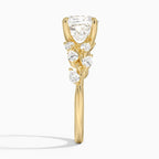 18K Solid Gold Gardenia Signature Lab Diamond Ring
