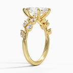 18K Solid Gold Gardenia Signature Lab Diamond Ring