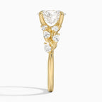 18K Solid Gold Gardenia Signature Lab Diamond Ring