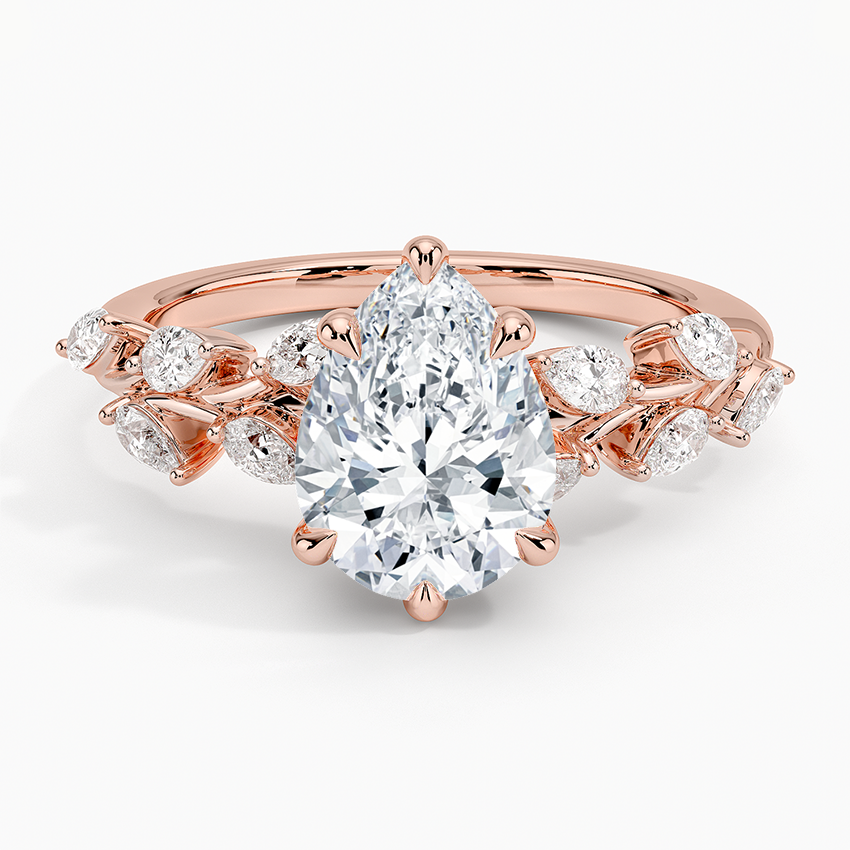 ecomposer-view with diamond shape-pear, ecomposer-size-1-ct, ecomposer-size-1.5-ct, ecomposer-size-2-ct, ecomposer-size-2.5-ct, ecomposer-size-3-ct, ecomposer-metal type-rose-gold-18k