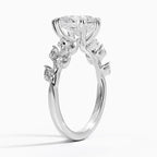 18K Solid Gold Gardenia Signature Lab Diamond Ring
