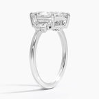18K Solid Gold Iris Marquise Accent Lab Diamond Ring