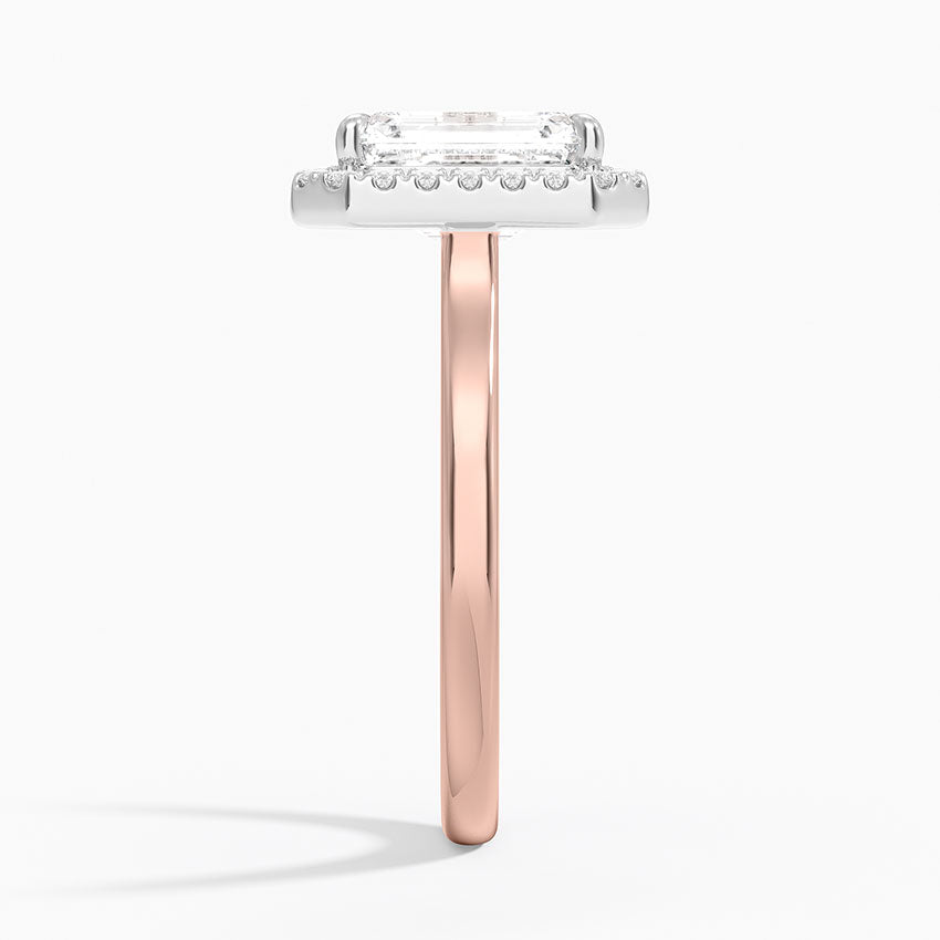Moana Vintage Accents  Lab Diamond Ring in 18K Gold - Emerald