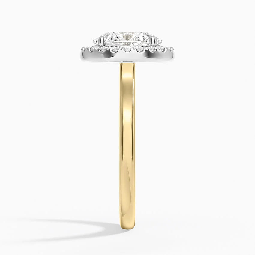 Moana Vintage Accents  Lab Diamond Ring in 18K Gold - Oval