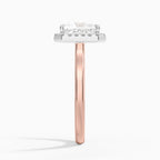 18K Solid Gold Moana Princess Vintage Accent Lab Diamond Ring