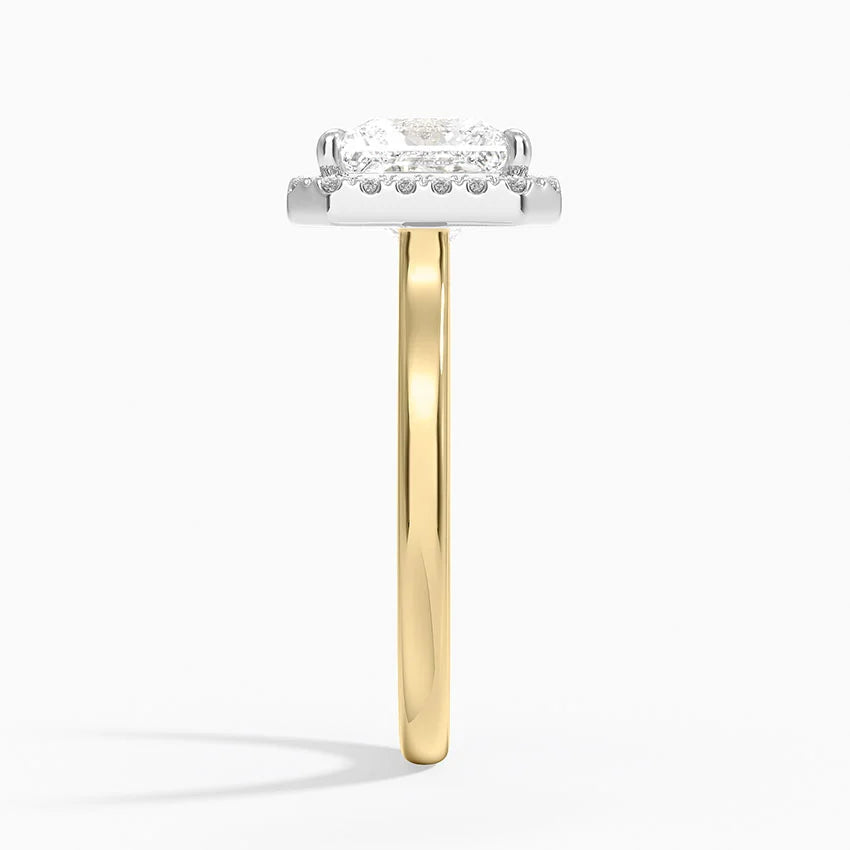 Moana Vintage Accents  Lab Diamond Ring in 18K Gold - Princess