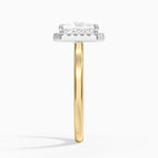 18K Solid Gold Moana Princess Vintage Accent Lab Diamond Ring