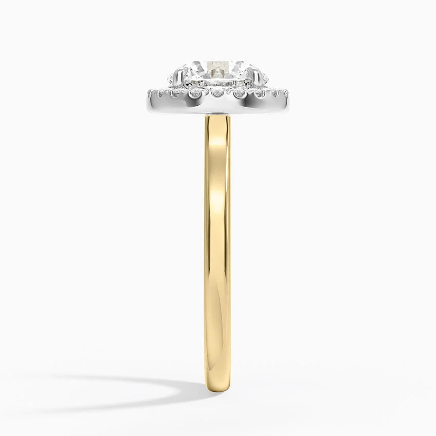 Moana Vintage Accents  Lab Diamond Ring in 18K Gold - Round