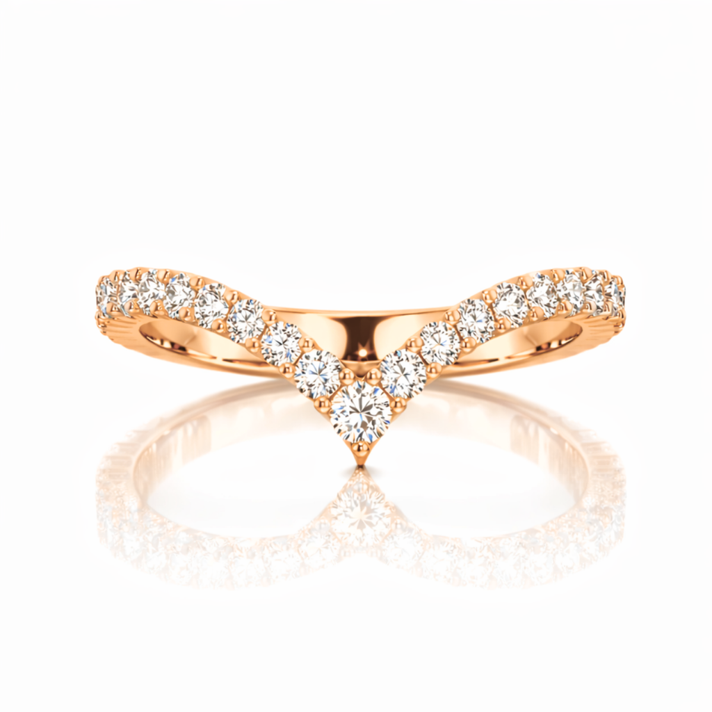 18K Solid Gold Madeleine Pear Halo Lab Diamond Bridal Ring Set