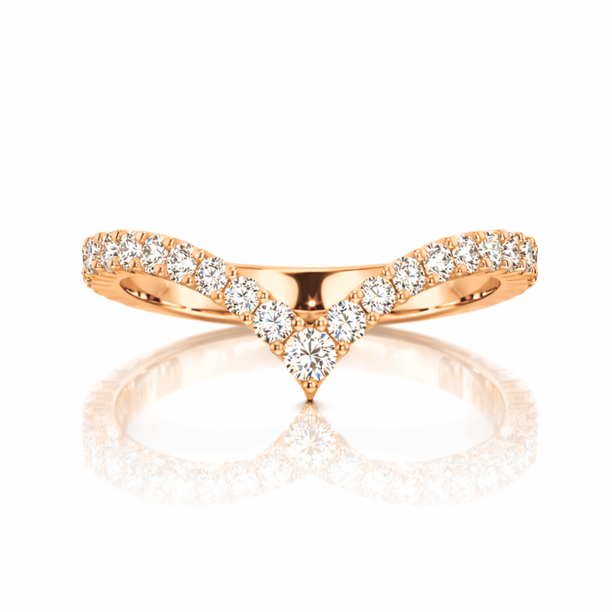18K Solid Gold Madeleine Pear Halo Lab Diamond Bridal Ring Set