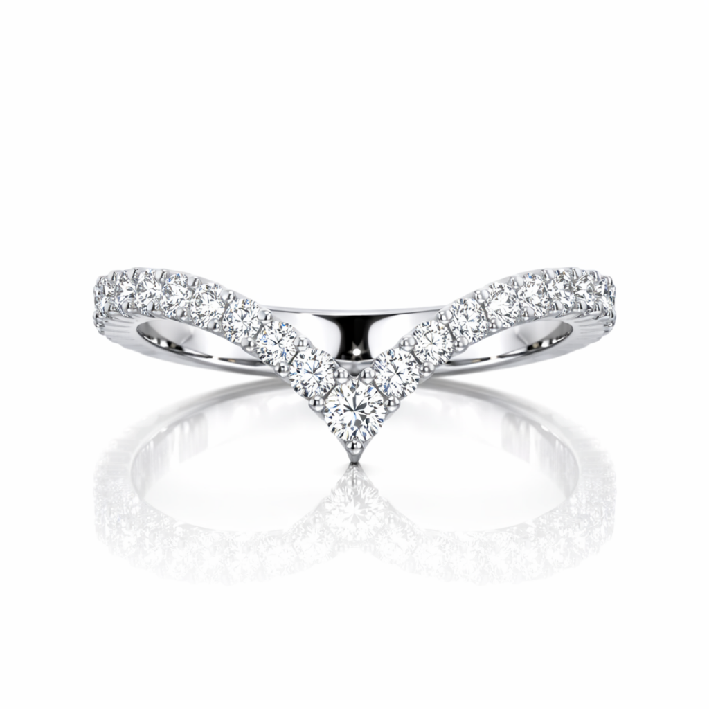 18K Solid Gold Madeleine Pear Halo Lab Diamond Bridal Ring Set