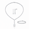 45 Carat Monique High Jewelry Bridal Lab-Grown Diamond Set 18K White Gold