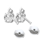 18K Solid Gold Nahla 2.4 Carat Double Round Lab Diamond Earrings