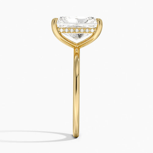 4 Carat Solitaire Lab Grown Diamond Engagement Ring in 18k Gold