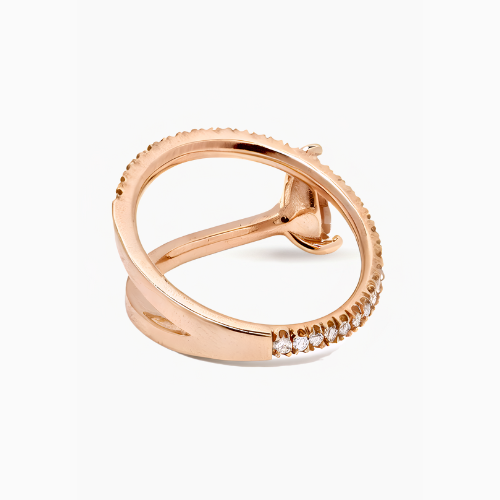 18K Solid Gold Melanie Pear Diamond Engagement Ring