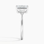 18K Solid Gold Trilogy Lab Diamond Ring