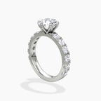 18K Solid Gold Venera Emerald Lab Diamond 0.5 Carat Ring