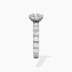 18K Solid Gold Venera Emerald Lab Diamond 0.5 Carat Ring