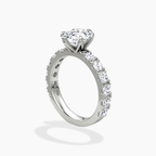 18K Solid Gold Venera Emerald Lab Diamond 0.5 Carat Ring