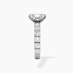 18K Solid Gold Venera Emerald Lab Diamond 0.5 Carat Ring